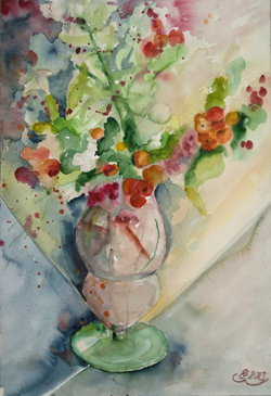 Herbststrau mit Wildpfeln